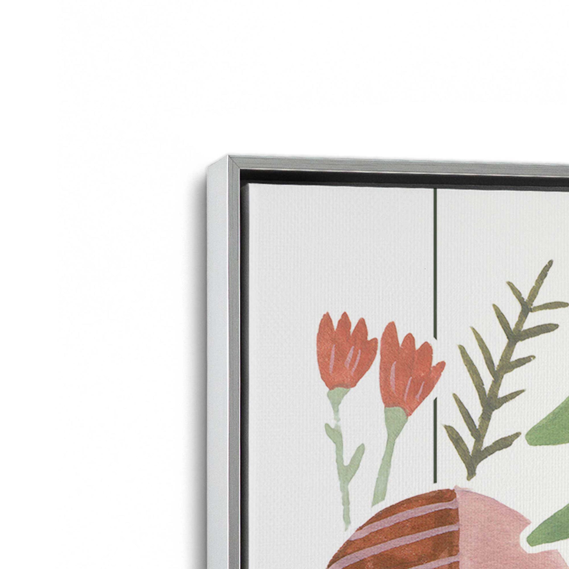 [Color:Polished Chrome], Picture of art in a Polished Chrome frame at an angle