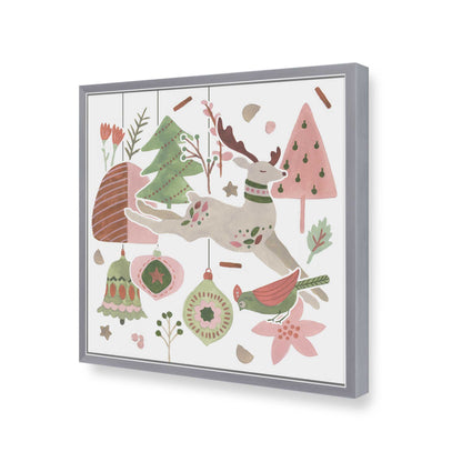 [Color:Polished Chrome], Picture of art in a Polished Chrome frame of the corner