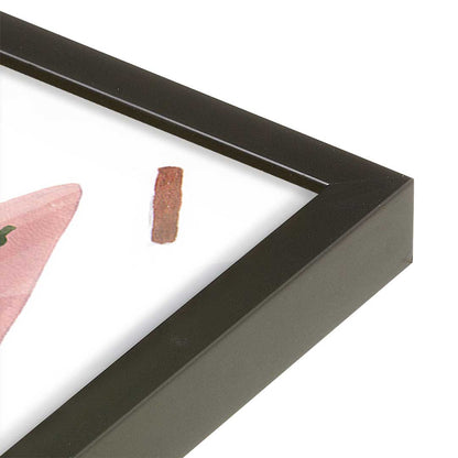 [Color:Satin Black], Picture of art in a Satin Black frame at an angle