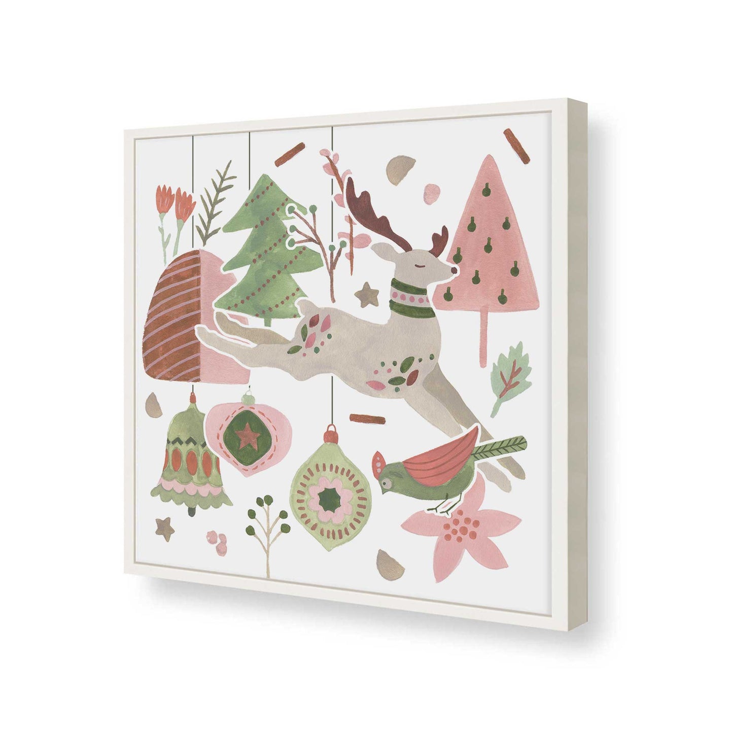 [Color:Opaque White], Picture of art in a Opaque White frame of the corner