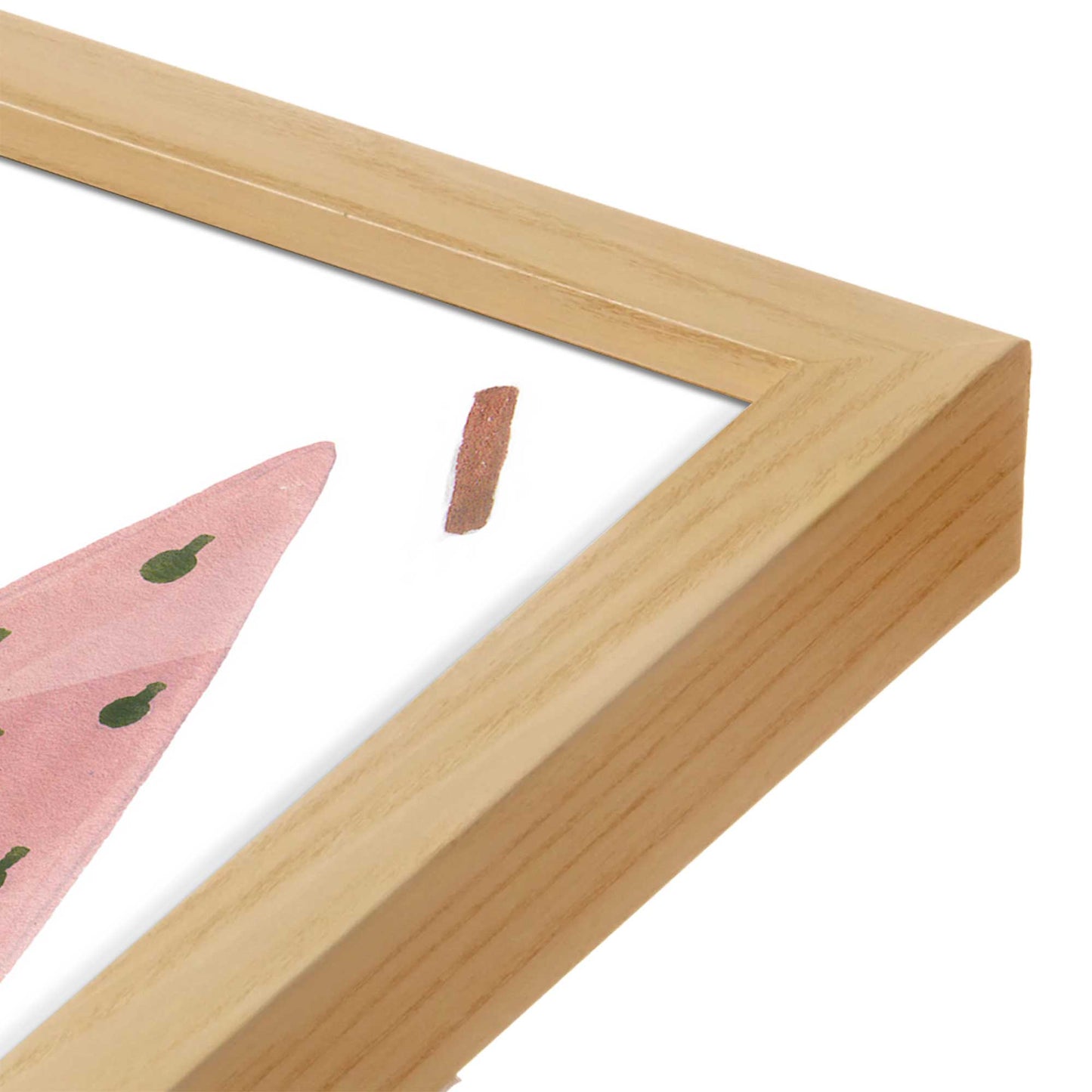 [Color:Espresso], Picture of art in a Espresso frame at an angle