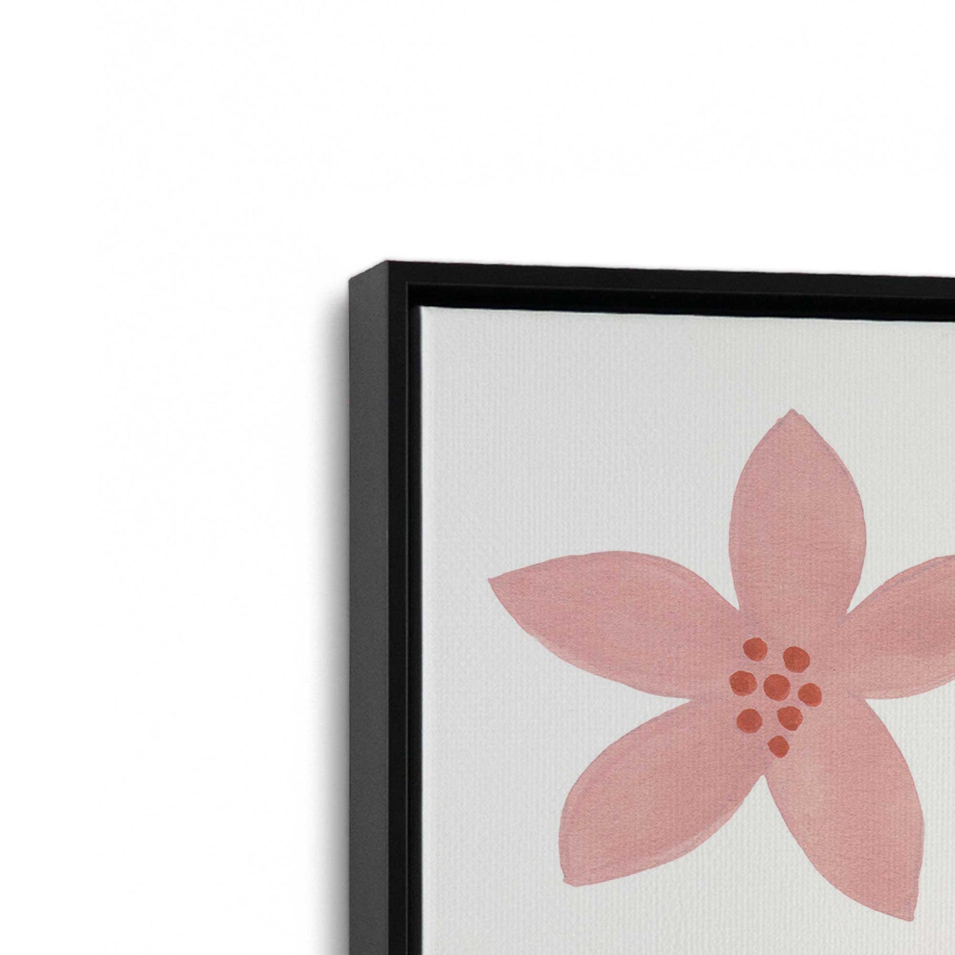 [Color:Satin Black], Picture of art in a Satin Black frame at an angle