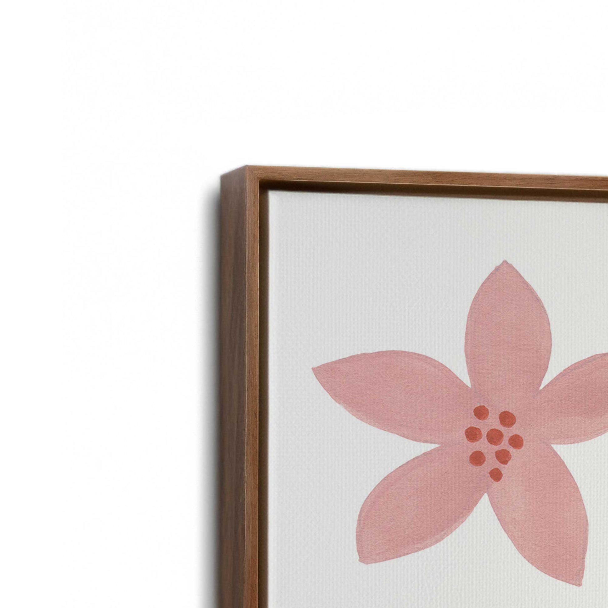 [Color:Walnut], Picture of art in a Walnut frame at an angle