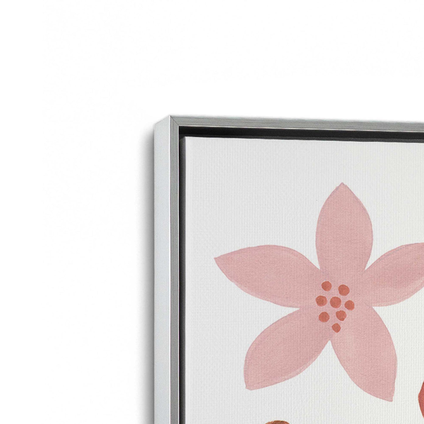 [Color:Polished Chrome], Picture of art in a Polished Chrome frame at an angle