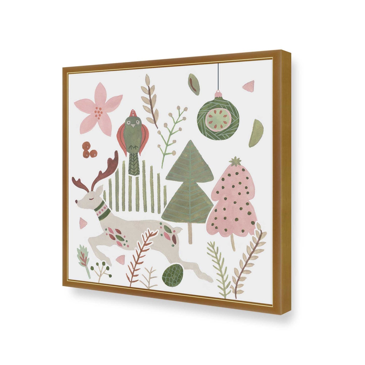 [Color:Polished Gold], Picture of art in a Polished Gold frame of the corner