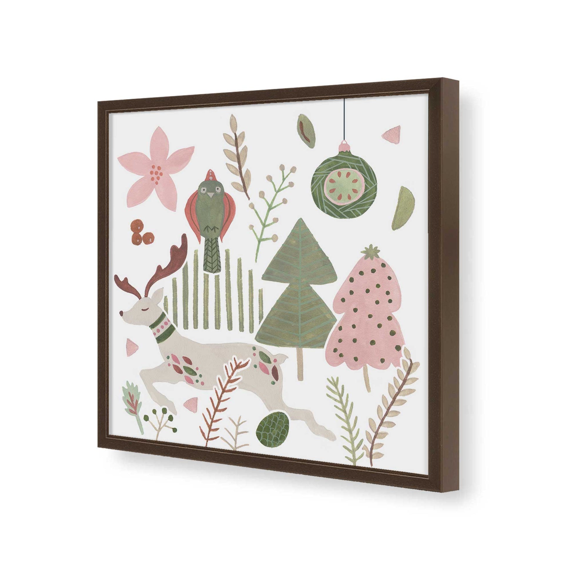 [Color:Espresso], Picture of art in a Espresso frame of the corner