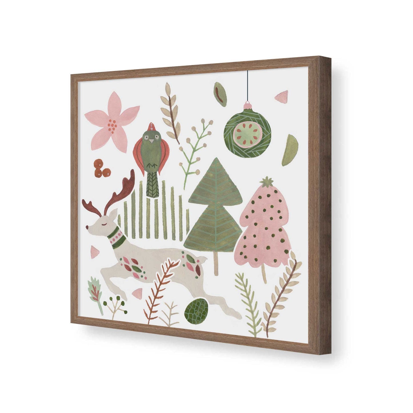 [Color:Walnut], Picture of art in a Walnut frame of the corner