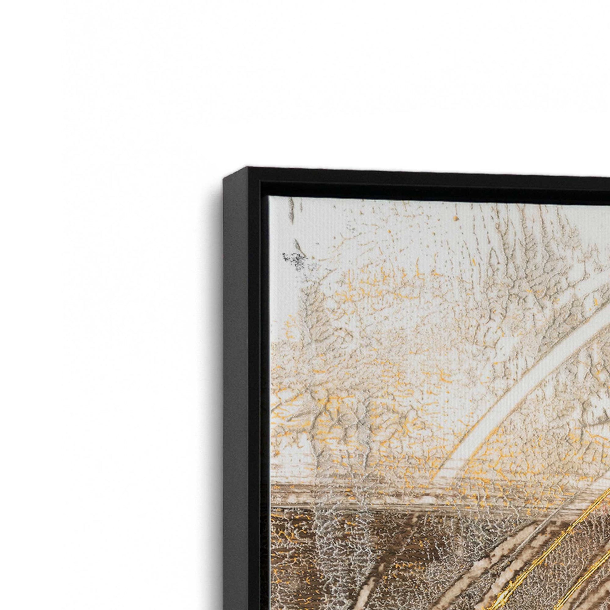 [Color:Satin Black], Picture of art in a Satin Black frame at an angle