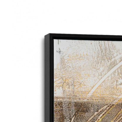 [Color:Satin Black], Picture of art in a Satin Black frame at an angle