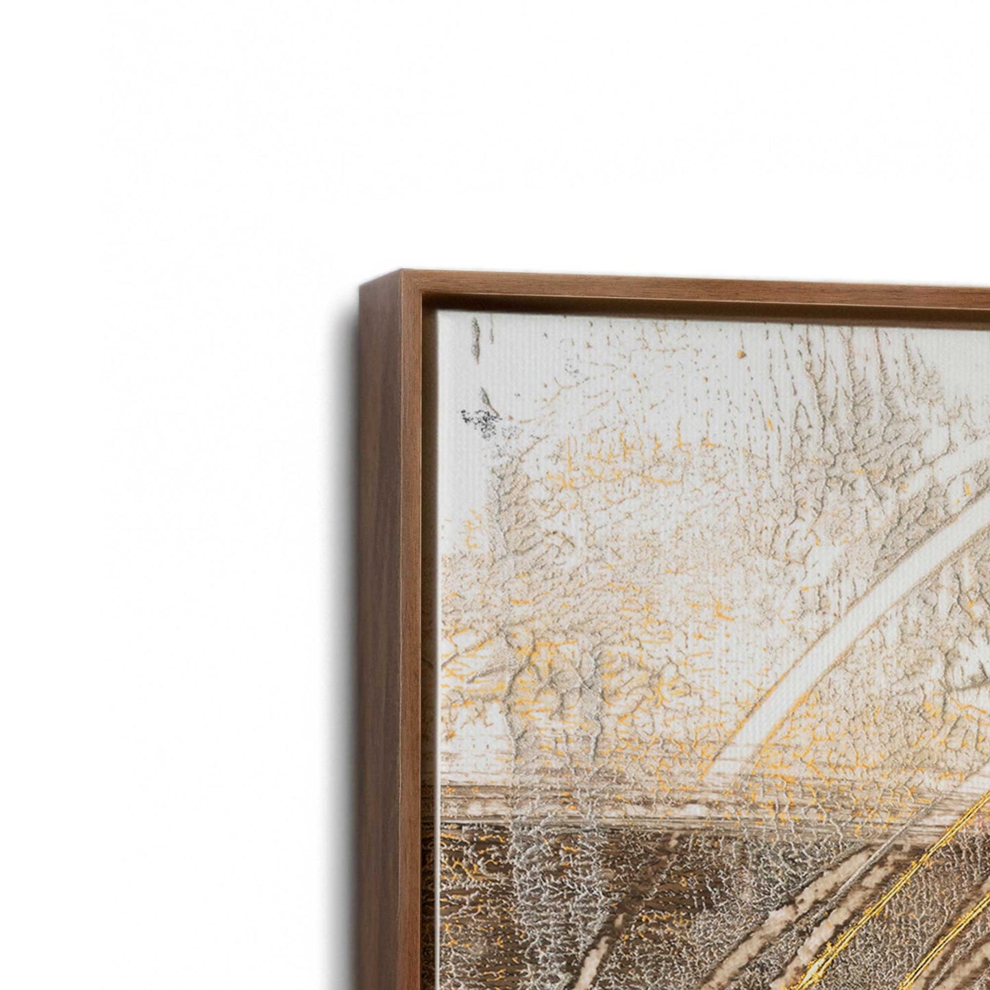 [Color:Walnut], Picture of art in a Walnut frame at an angle