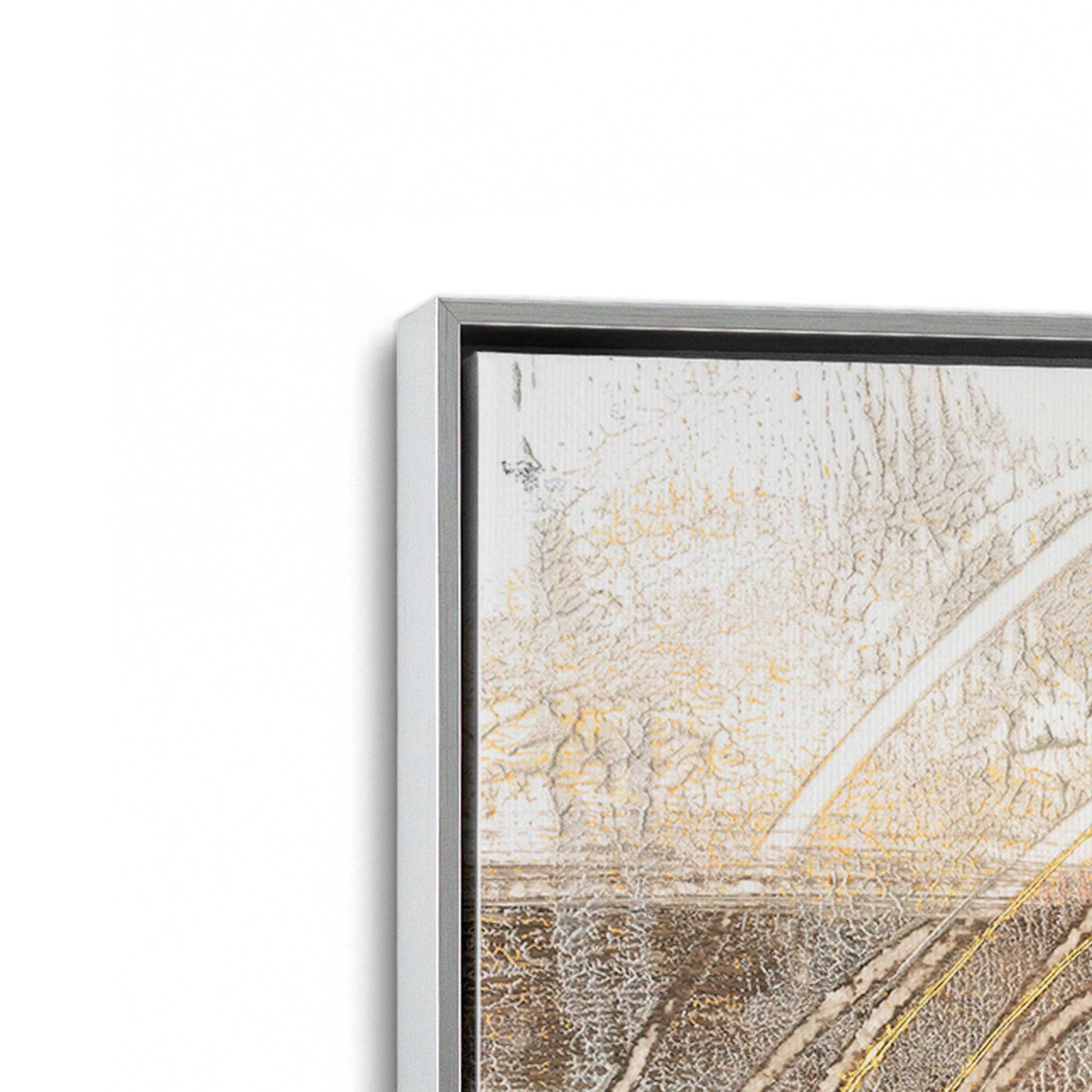 [Color:Polished Chrome], Picture of art in a Polished Chrome frame at an angle