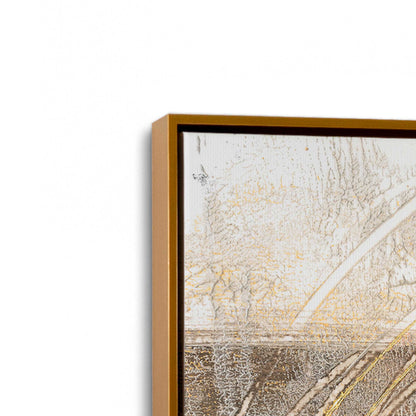 [Color:Polished Gold], Picture of art in a Polished Gold frame at an angle