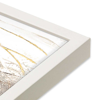 [Color:Opaque White], Picture of art in a Opaque White frame at an angle