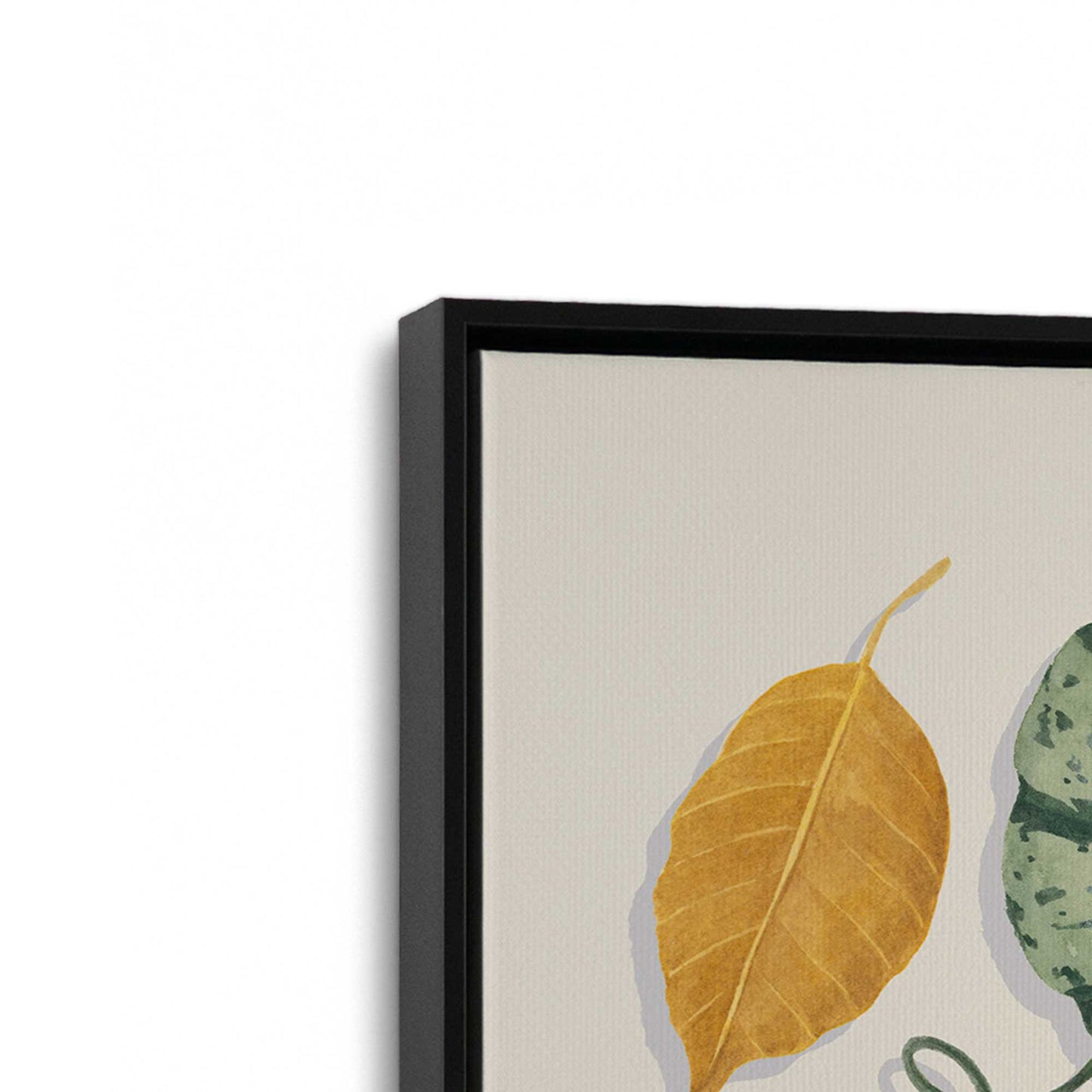 [Color:Satin Black], Picture of art in a Satin Black frame at an angle