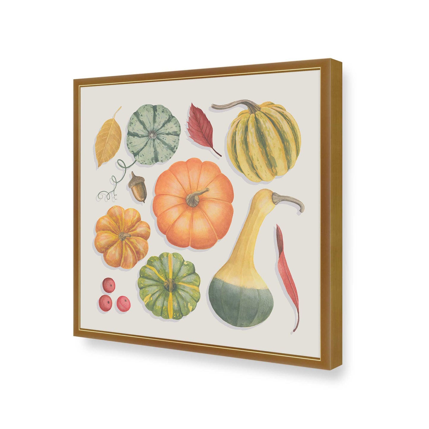 [Color:Polished Gold], Picture of art in a Polished Gold frame of the corner