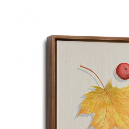 [Color:Walnut], Picture of art in a Walnut frame at an angle