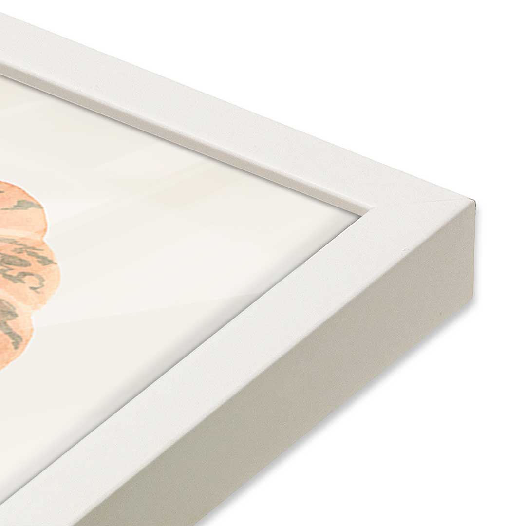 [Color:Opaque White], Picture of art in a Opaque White frame at an angle