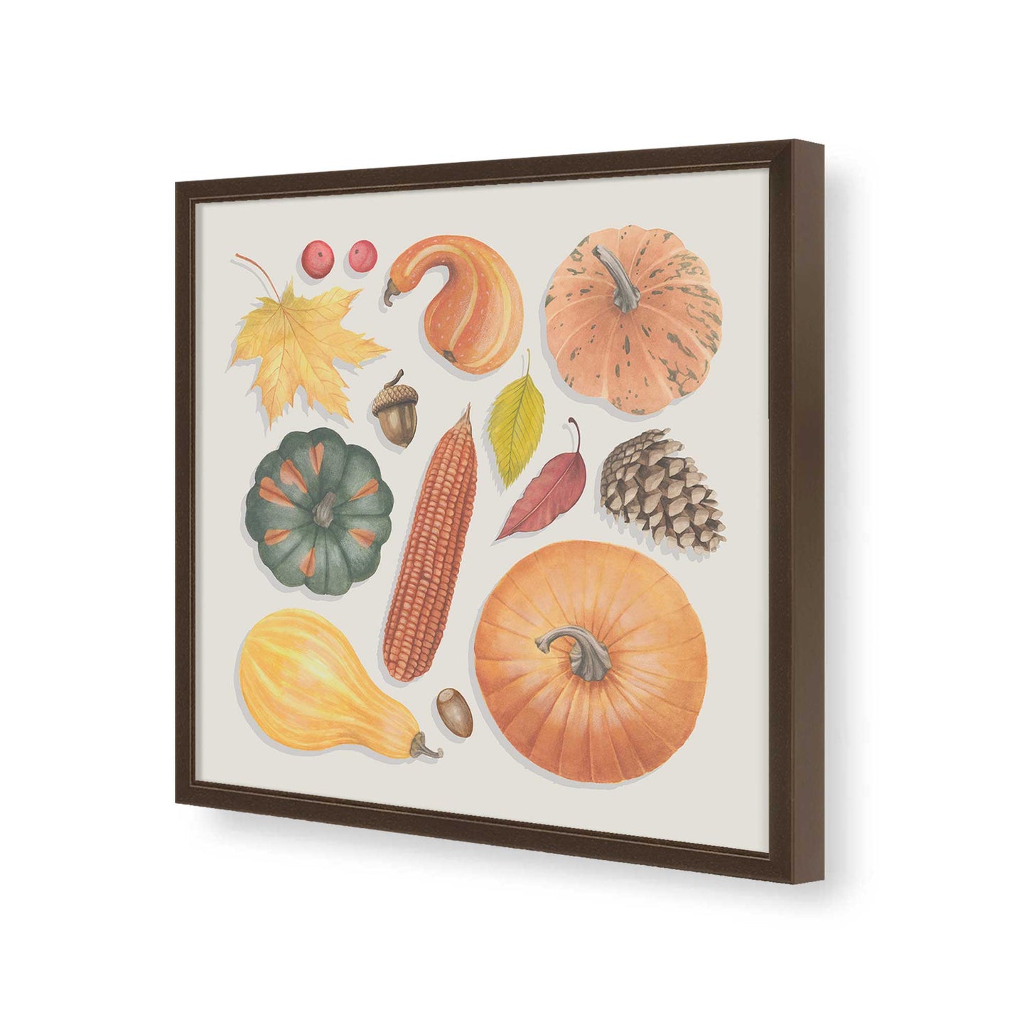 [Color:Espresso], Picture of art in a Espresso frame of the corner