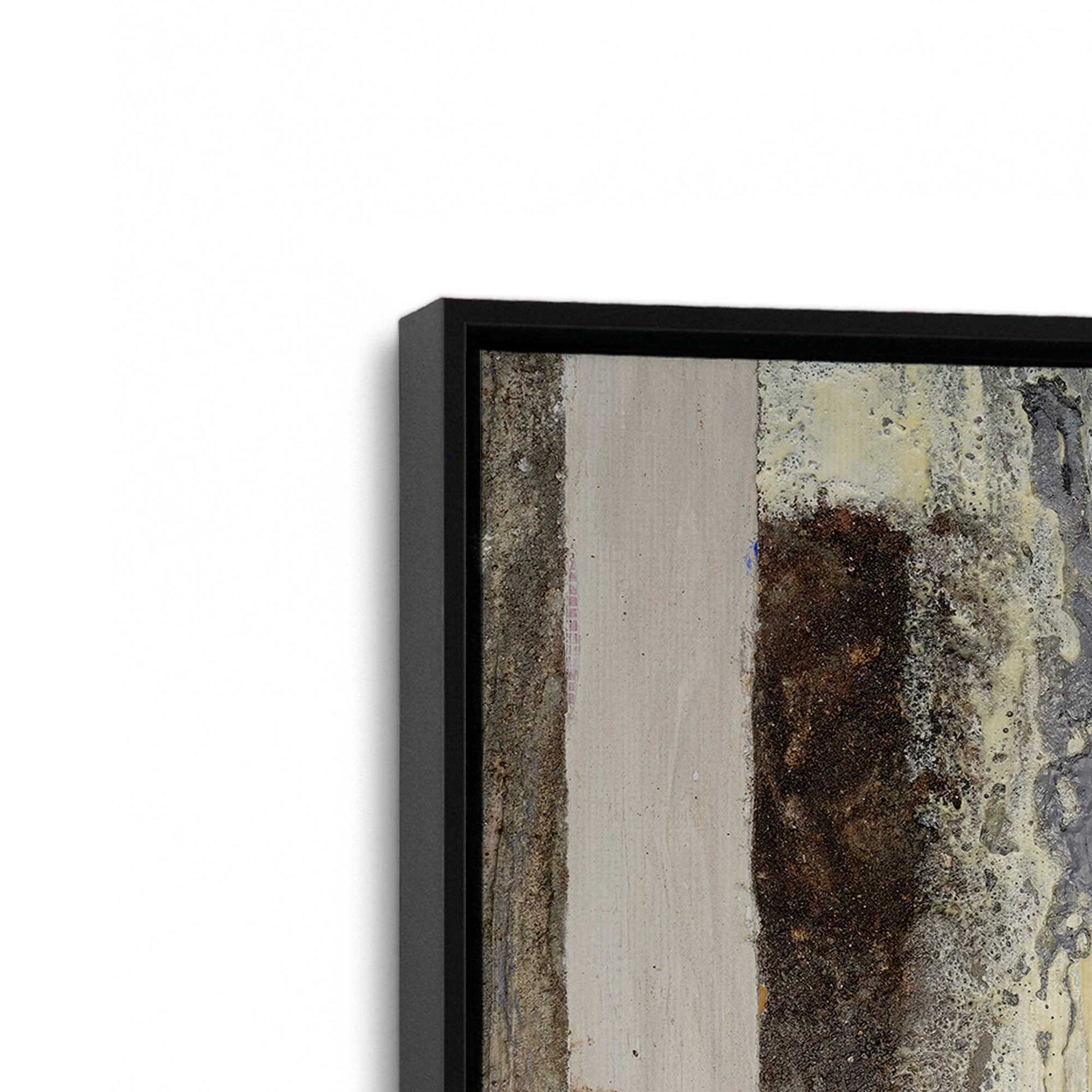 [Color:Satin Black], Picture of art in a Satin Black frame at an angle