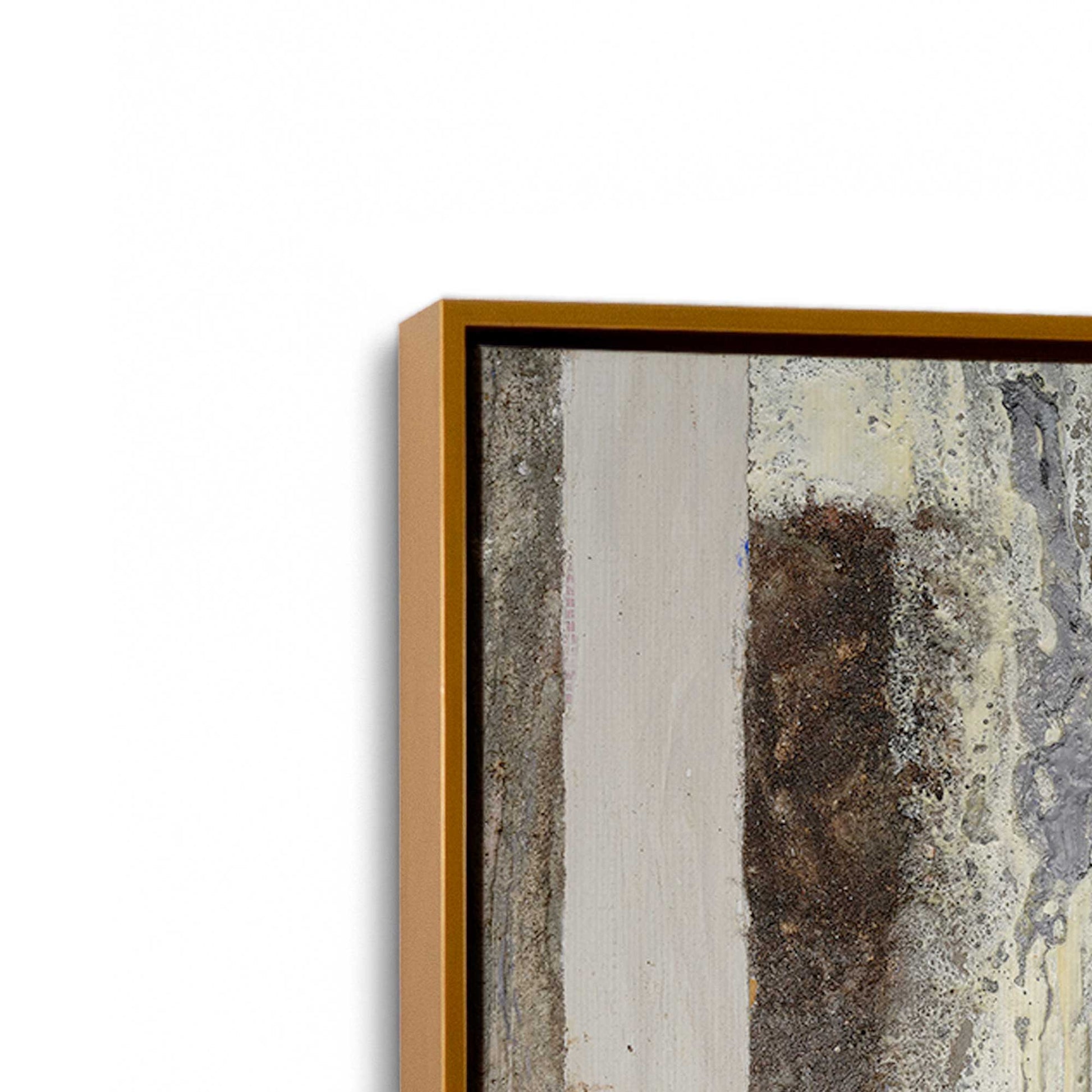 [Color:Polished Gold], Picture of art in a Polished Gold frame at an angle