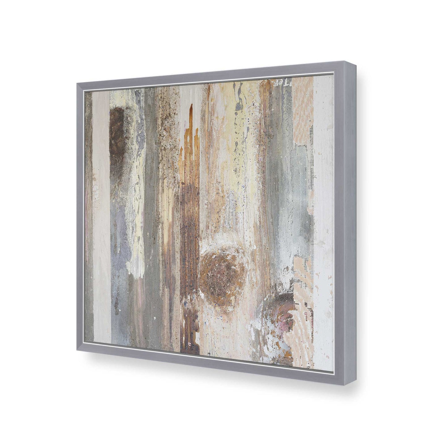 [Color:Polished Chrome], Picture of art in a Polished Chrome frame of the corner