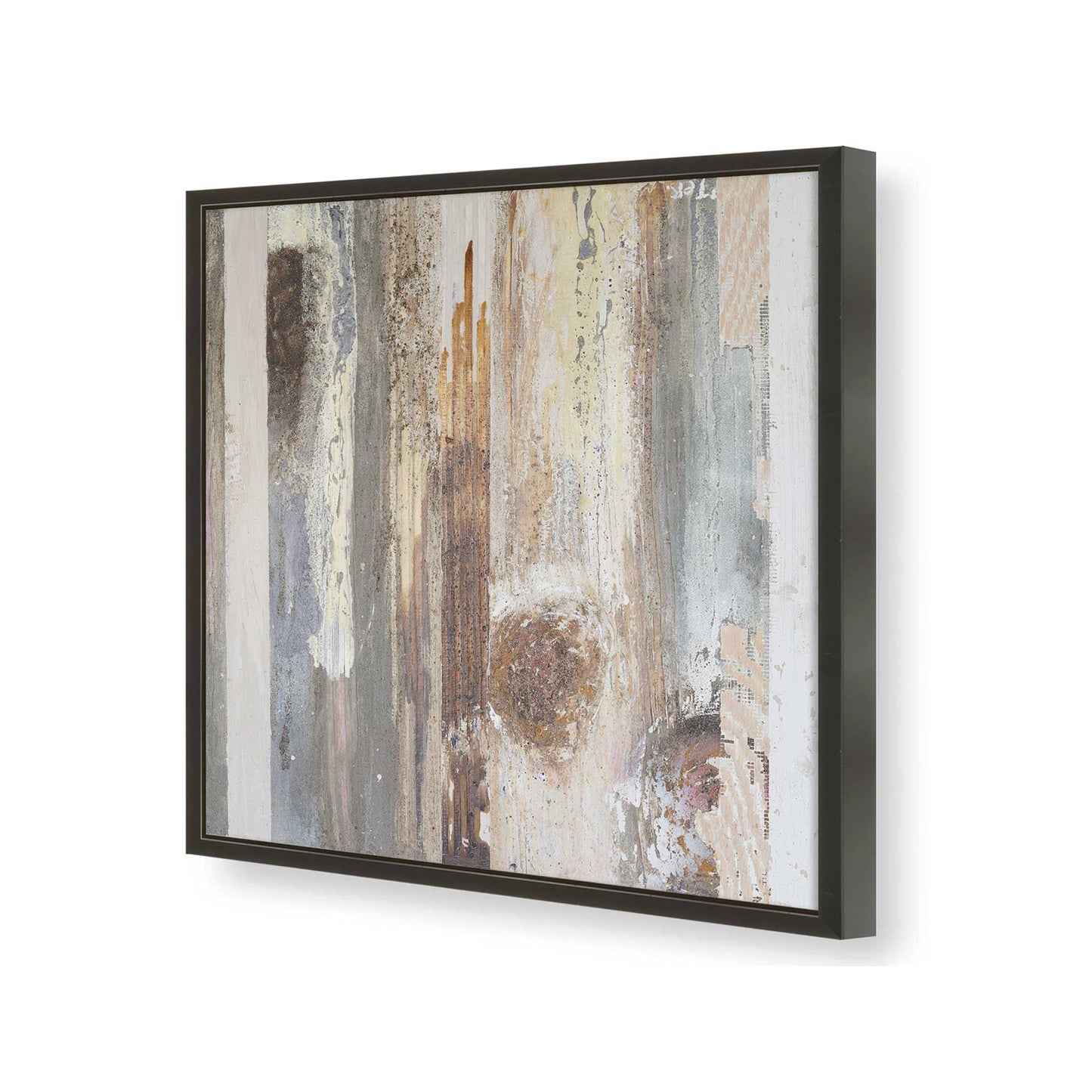 [Color:Satin Black], Picture of art in a Satin Black frame of the corner