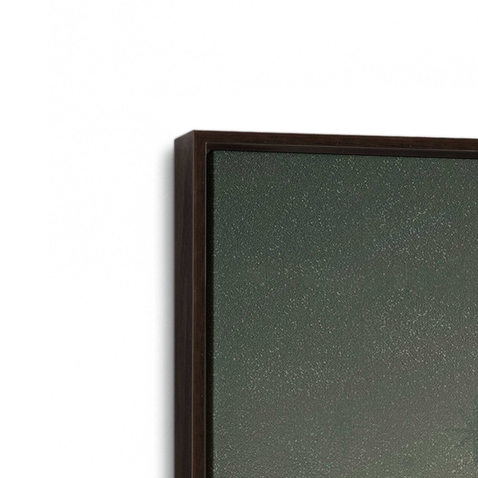 [Color:Espresso], Picture of art in a Espresso frame at an angle