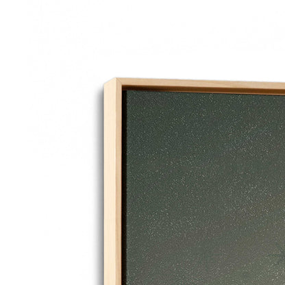 [Color:American Maple], Picture of art in a American Maple frame at an angle