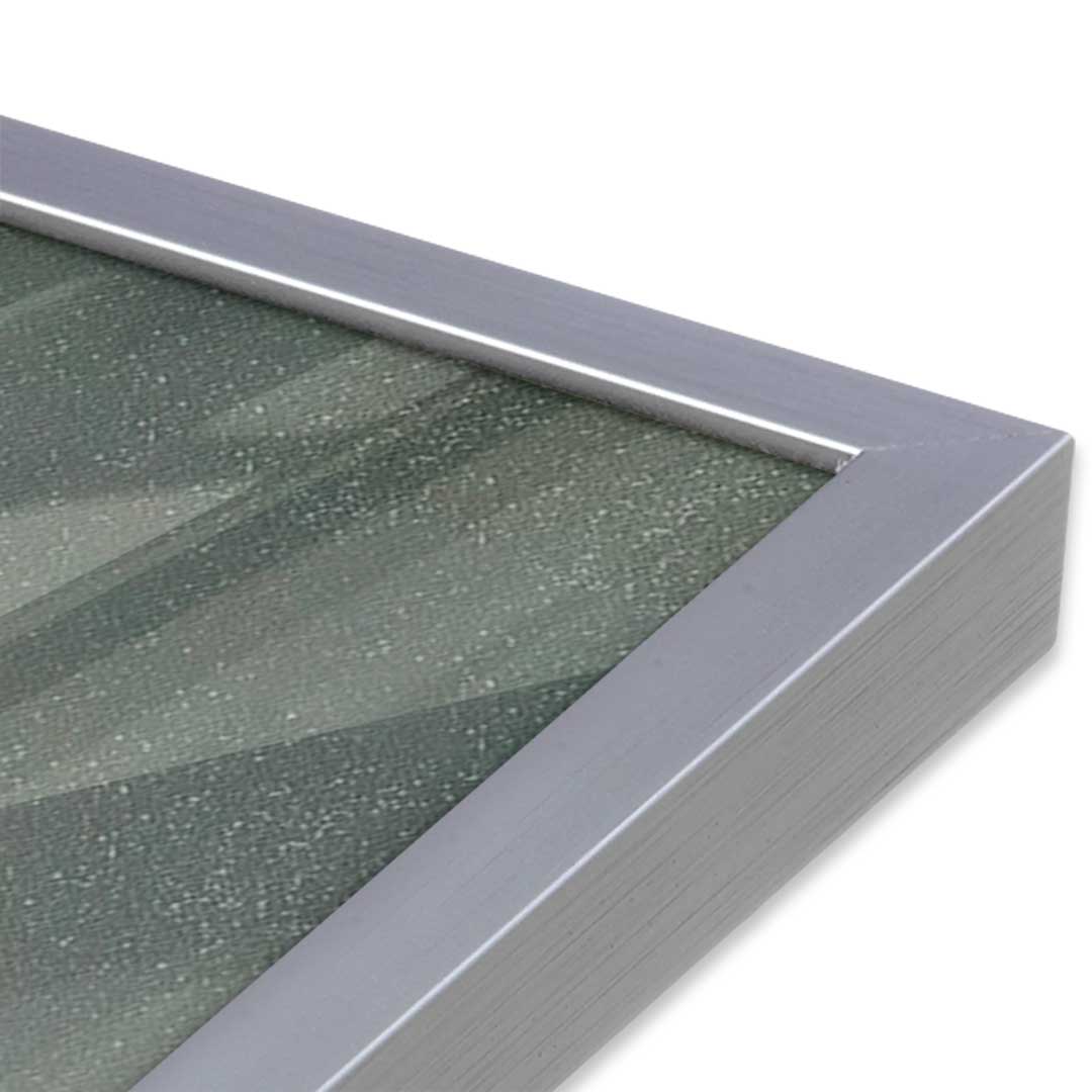 [Color:Polished Chrome], Picture of art in a Polished Chrome frame at an angle