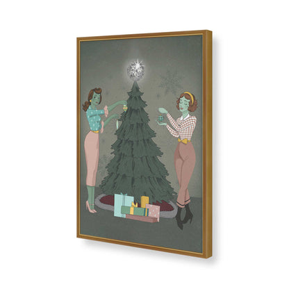 [Color:Polished Gold], Picture of art in a Polished Gold frame of the corner