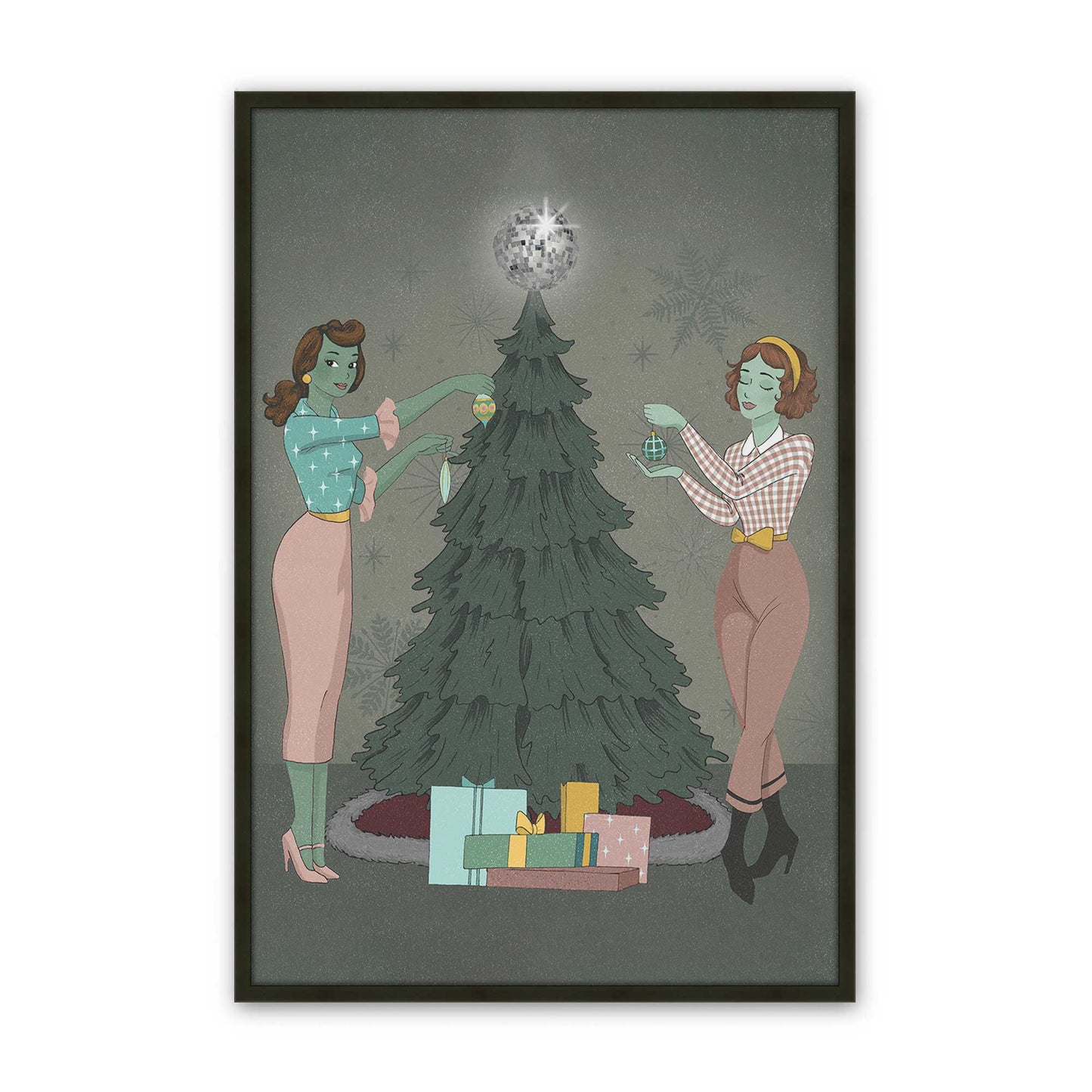 [Color:Satin Black], Picture of art in a Satin Black frame