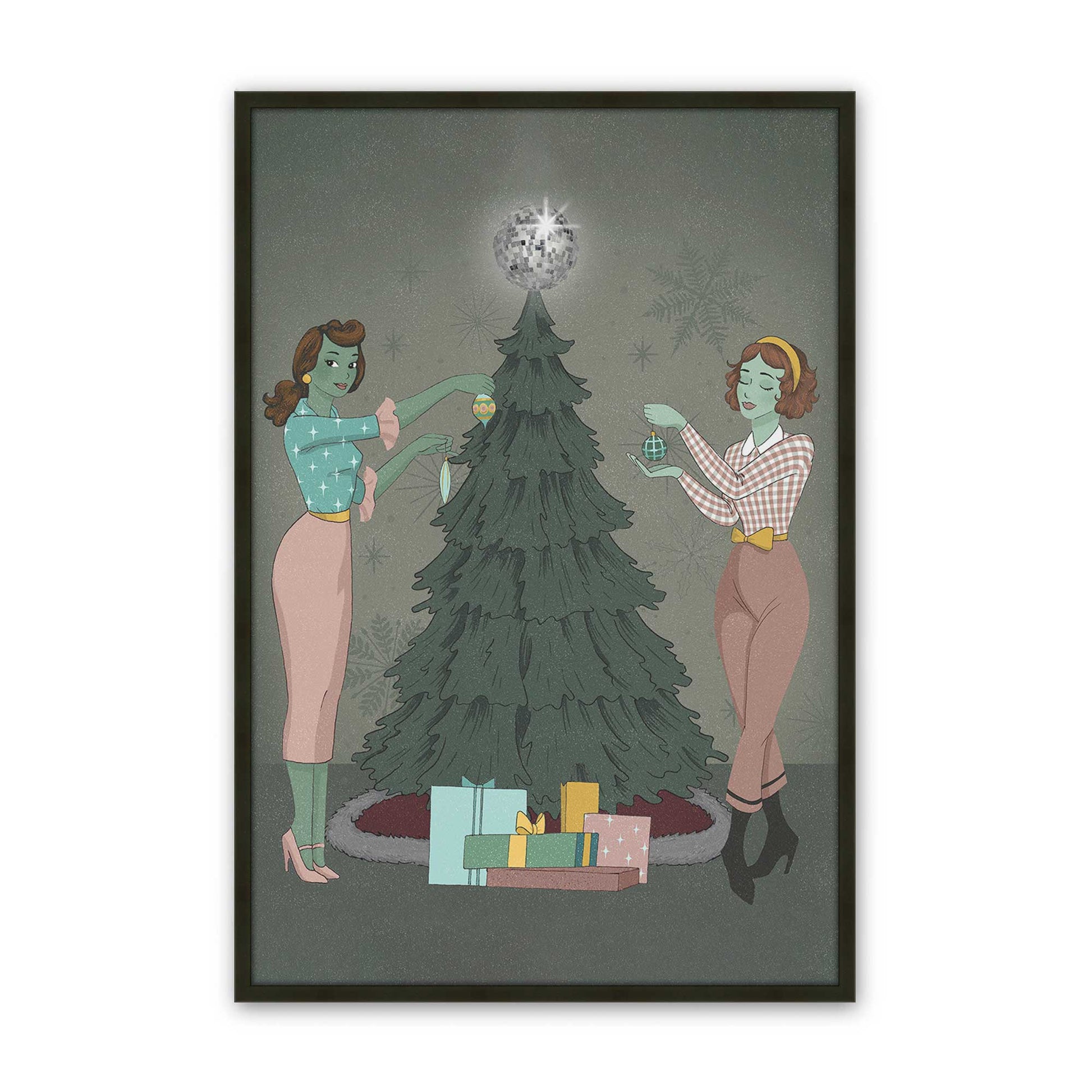 [Color:Satin Black], Picture of art in a Satin Black frame