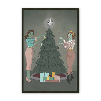 [Color:Satin Black], Picture of art in a Satin Black frame