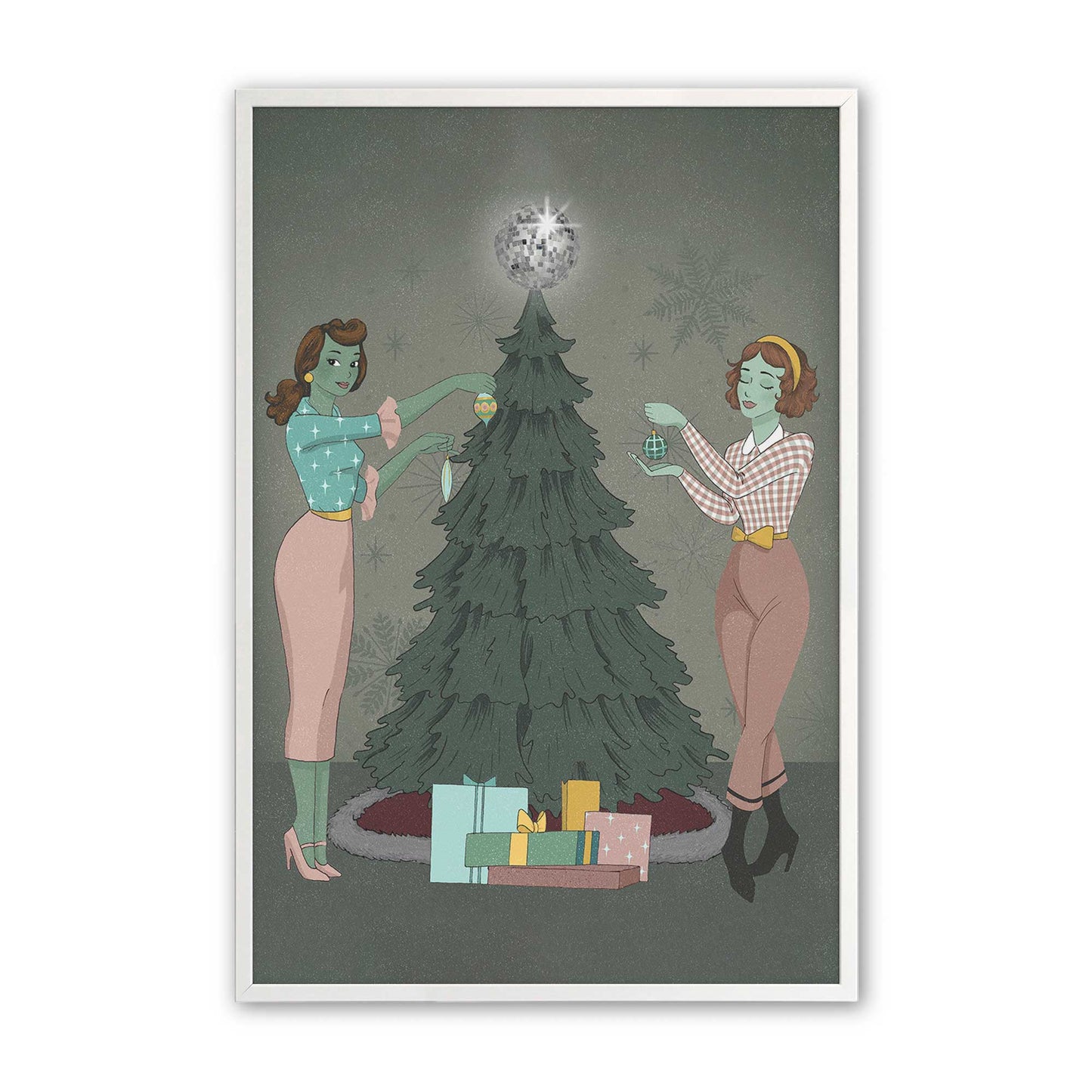 [Color:Opaque White], Picture of art in a Opaque White frame