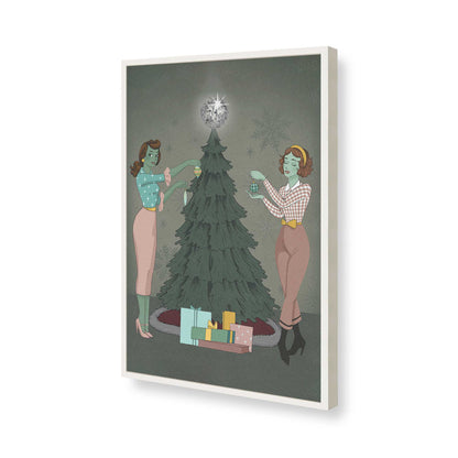 [Color:Opaque White], Picture of art in a Opaque White frame of the corner