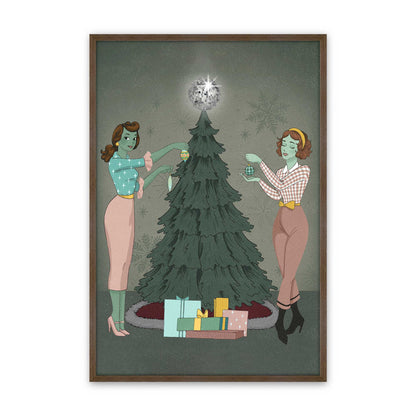 [Color:Walnut], Picture of art in a Walnut frame