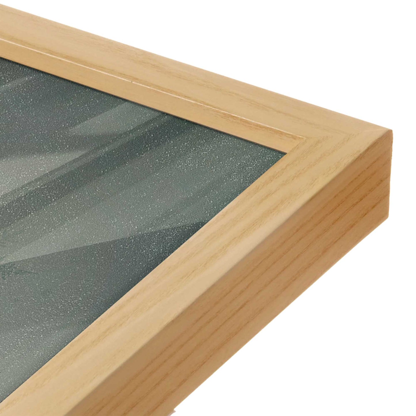 [Color:American Maple], Picture of art in a American Maple frame at an angle