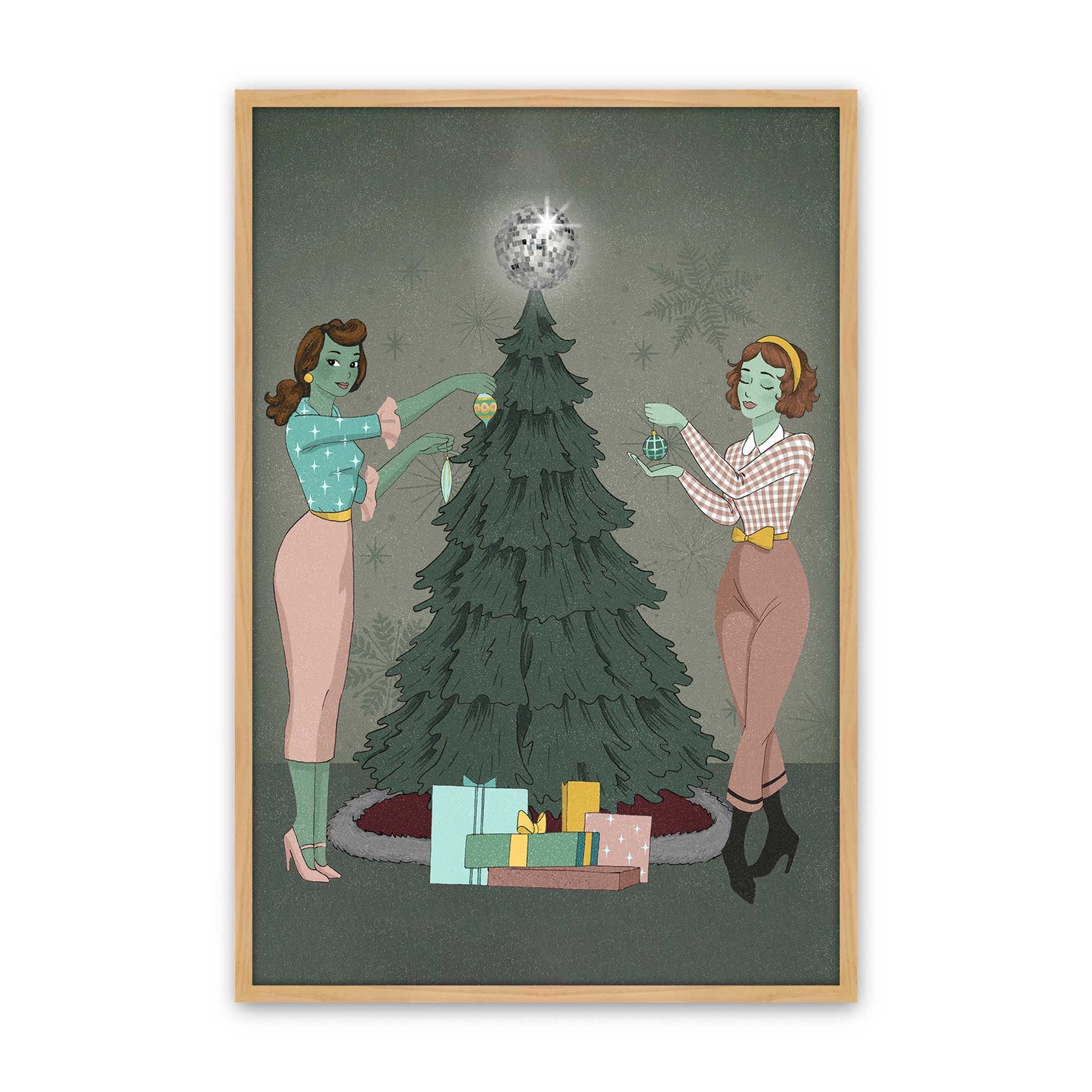 [Color:American Maple], Picture of art in a American Maple frame