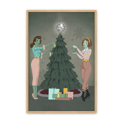 [Color:American Maple], Picture of art in a American Maple frame