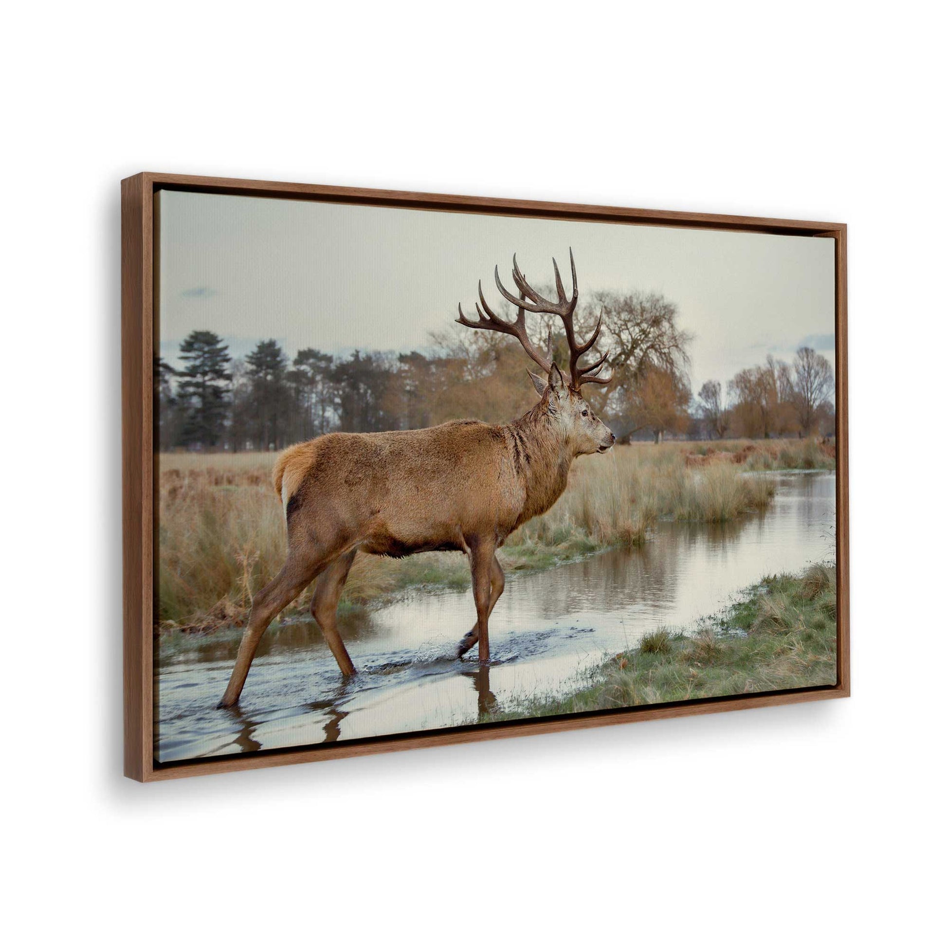 [Color:Walnut], Picture of the corner of the art