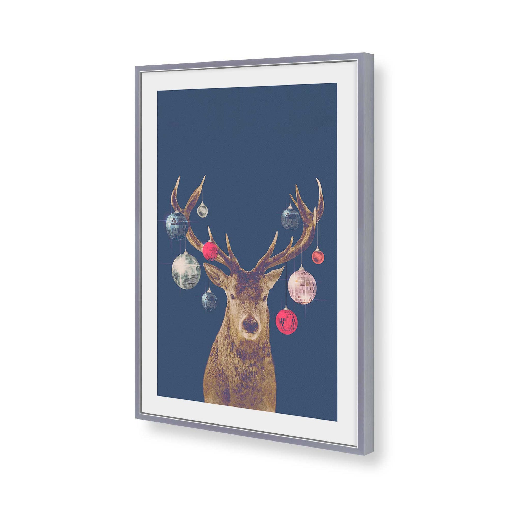 [Color:Polished Chrome], Picture of art in a Polished Chrome frame of the corner