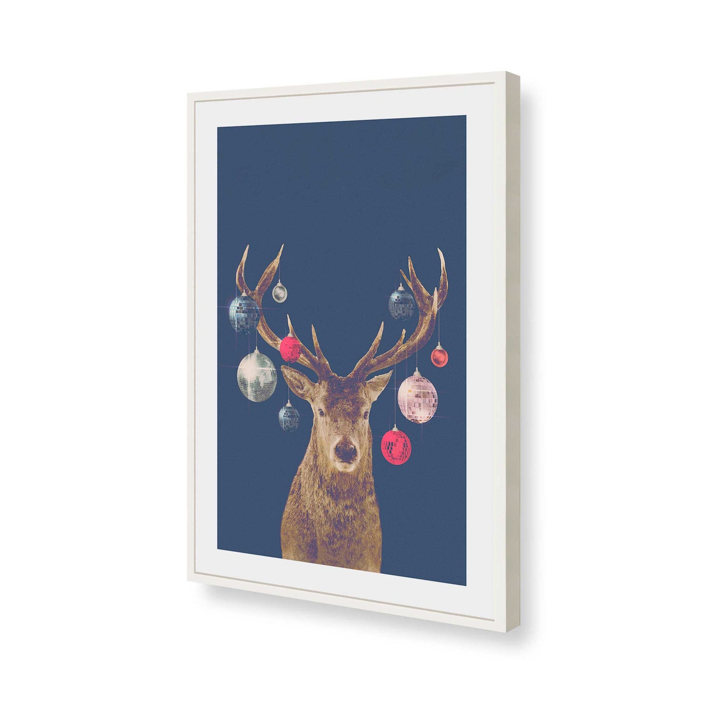 [Color:Opaque White], Picture of art in a Opaque White frame of the corner