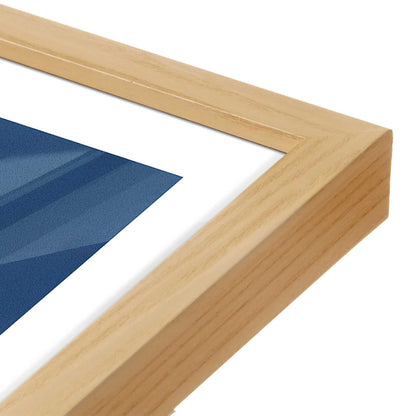 [Color:American Maple], Picture of art in a American Maple frame at an angle