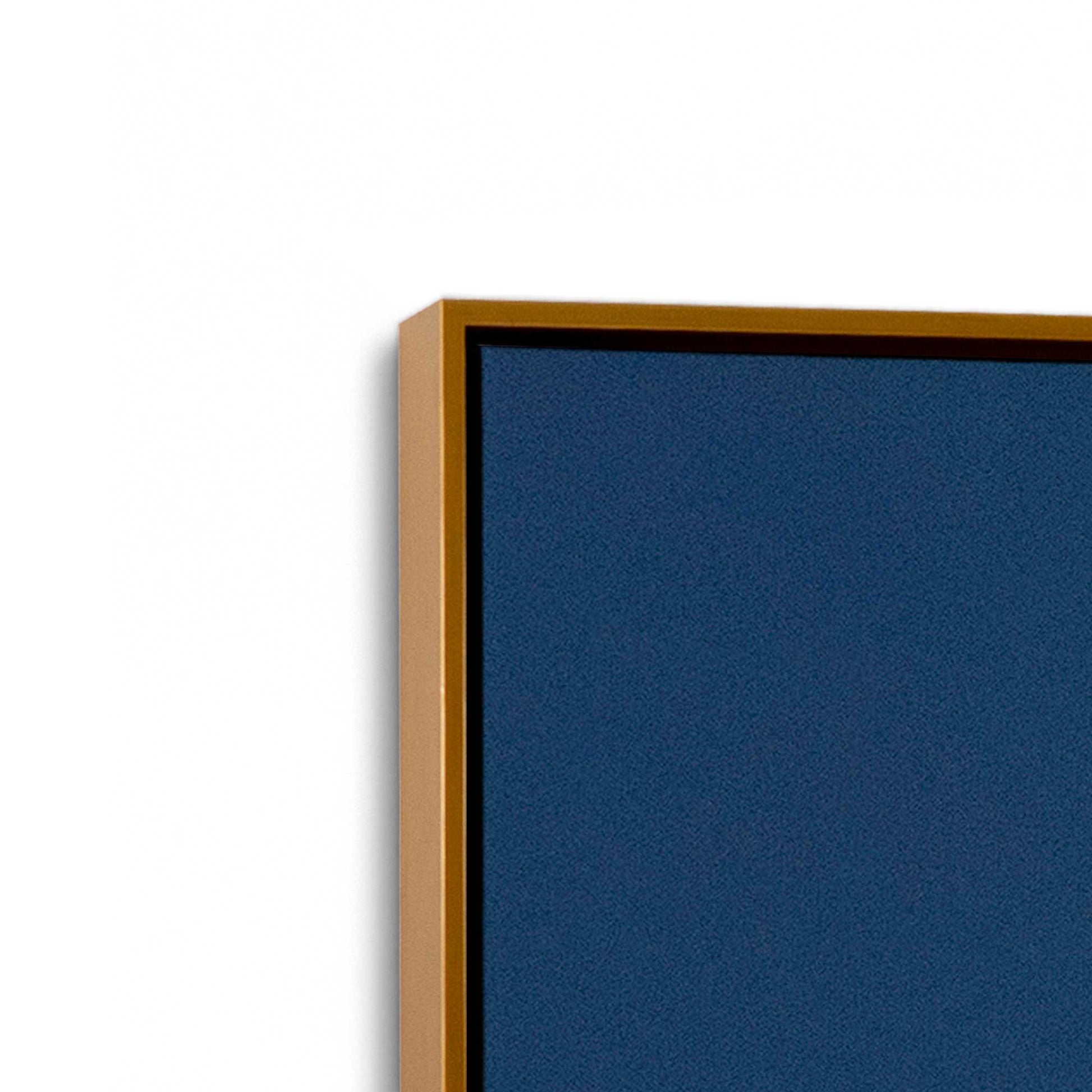 [Color:Polished Gold], Picture of art in a Polished Gold frame at an angle