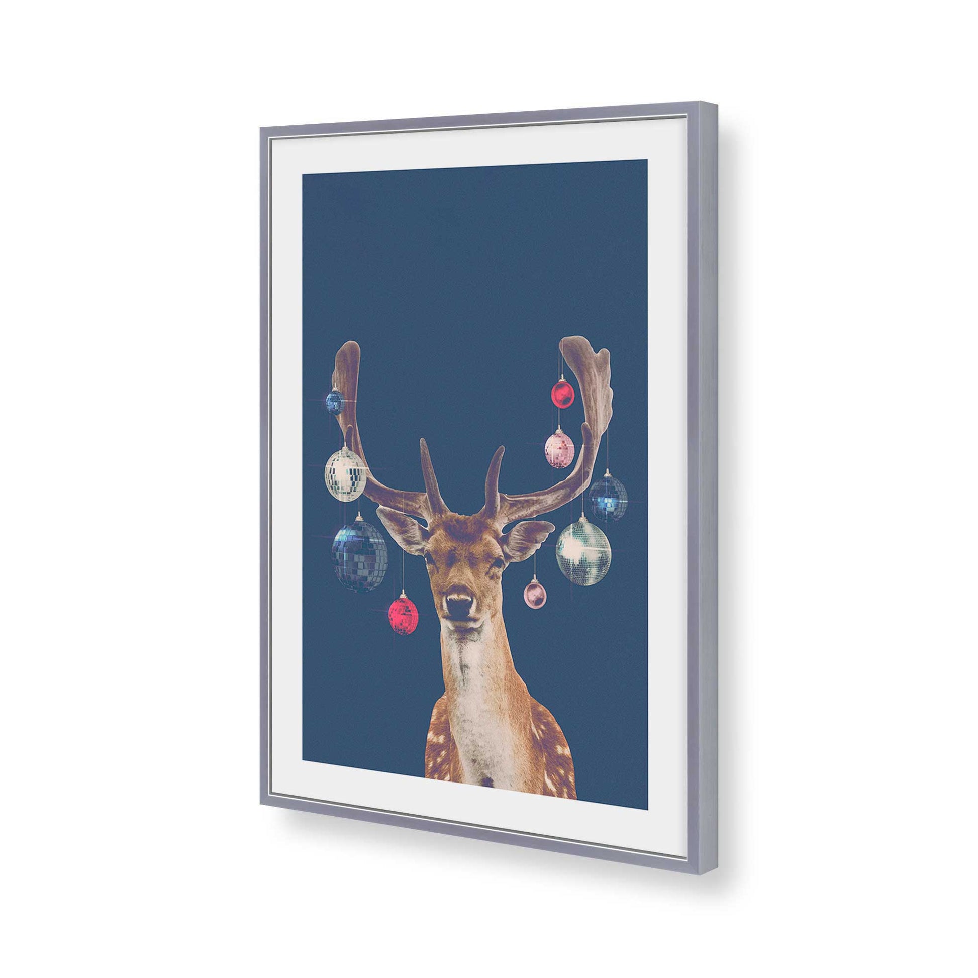 [Color:Polished Chrome], Picture of art in a Polished Chrome frame of the corner