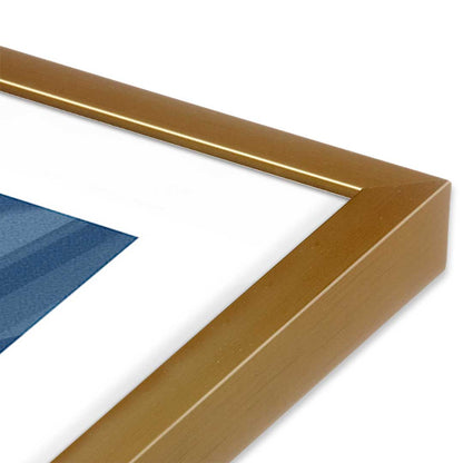 [Color:Polished Gold], Picture of art in a Polished Gold frame at an angle