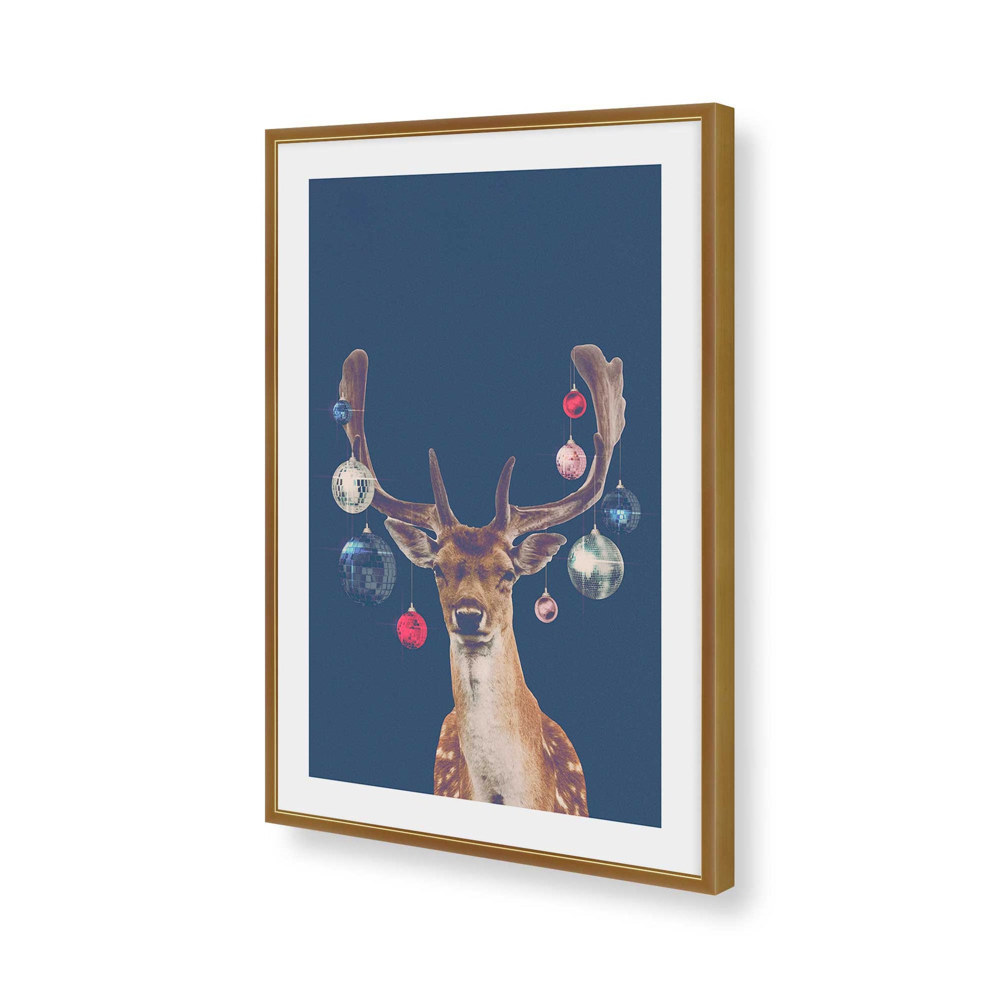 [Color:Polished Gold], Picture of art in a Polished Gold frame of the corner