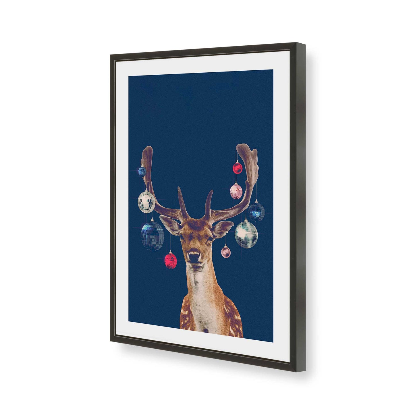 [Color:Satin Black], Picture of art in a Satin Black frame of the corner