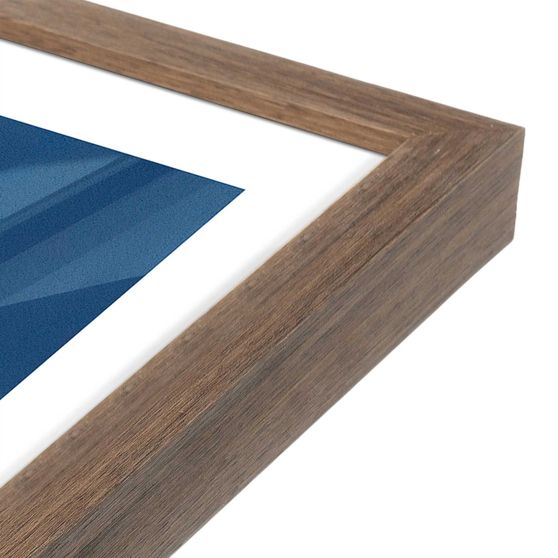 [Color:Walnut], Picture of art in a Walnut frame at an angle