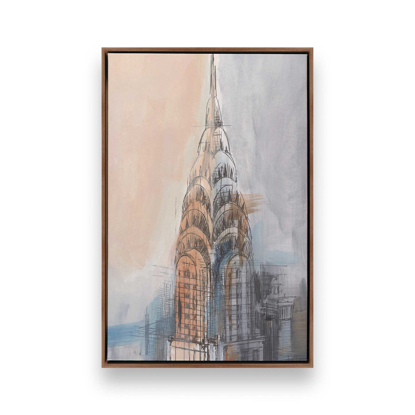 [Color:Walnut], Picture of art in a Walnut frame